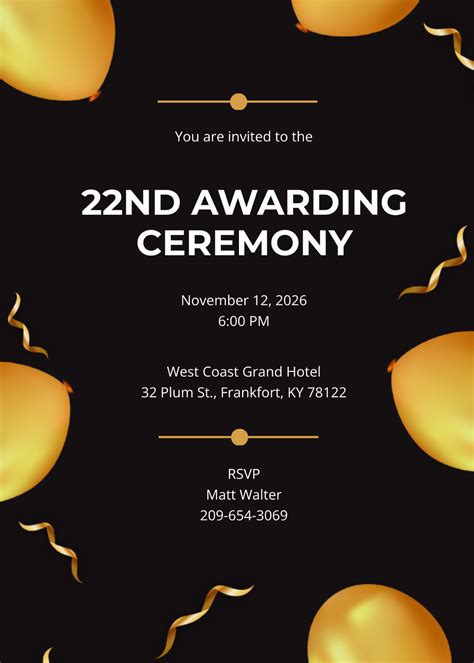Ceremony invitations .